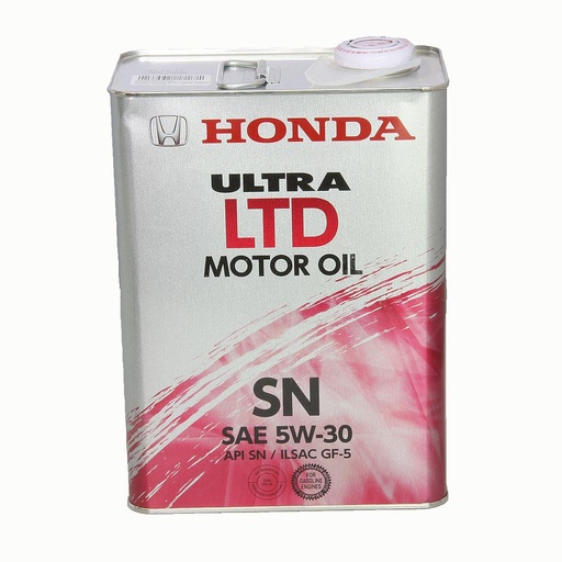 [08218-99974] Масло моторное honda ultra ltd 5w30 sn 4l (жесть)