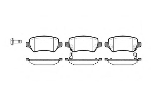 [0957.02] Колодки тормозные дисковые OPEL ASTRA G задние