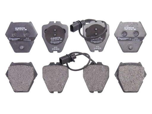 [0 986 424 690] Комплект гальмівних колодок передн , AUDI A4 B5, A6 C5, ALLROAD C5; VW PASSAT B5.5, PHAETON 1.6-4.2 09.97-03.16