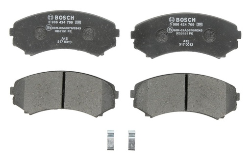 [0 986 424 709] Колодки тормозные дисковые MAZDA MPV, MITSUBISHI PAJERO, передние