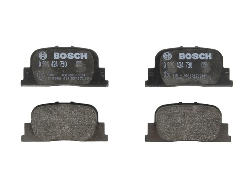 [0 986 424 730] Колодки тормозные дисковые LEXUS ES; TOYOTA CALDINA, CAMRY, OPA, PRIUS 1.5H-3.0 08.96-12.09 задние