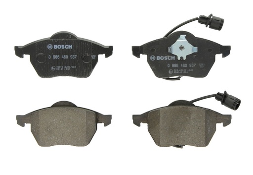 [0 986 460 937] Комплект гальмівних колодок передн , AUDI 100 C4, A4 B5, A6 C4 1.8-2.8 12.90-11.00