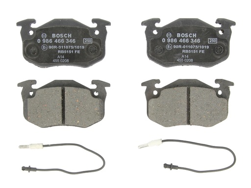 [0 986 466 346] Колодка торм. диск. renault clio передн.