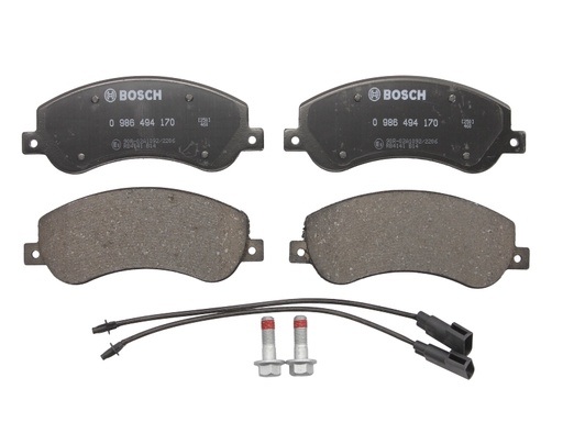 [0 986 494 170] Комплект гальмівних колодок передн , FORD TRANSIT; VW AMAROK 2.0D-3.2D 04.06-05.22