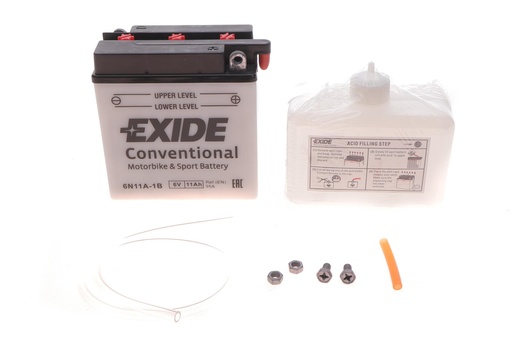 [6N11A-1B] Акумулятор 11Ah-6v Exide (6N11A-1B) (121х59х131) R, EN95