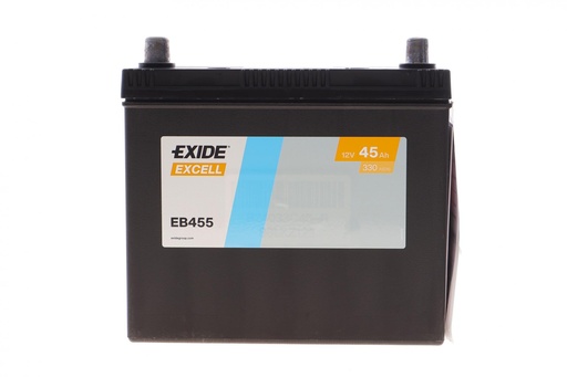 [EB455] Акумулятор 45Ah-12v Exide EXCELL (234х127х220), L, EN330 Азія тонк.клеми! КАТ. -10%