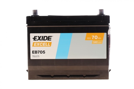 [EB705] Акумулятор 70Ah-12v Exide EXCELL (266х172х223), L, EN540 Азія