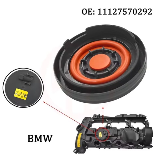 [11127570292-M] Мембрана клапанной крышки в сборе BMW N55 335i 640i 740i X1 X3 X4 X5 X6 xDrive 435i 535i 135i