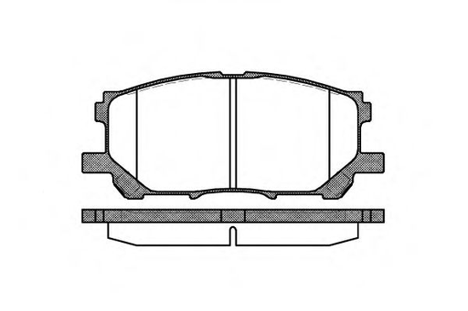 [1039.00] Колодка гальм. диск. LEXUS RX, передн. (вир-во REMSA)