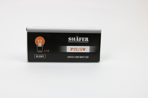 [SL2201] Лампа накалювання 24V21/5W P21/5W BAY15D  (картонна упаковка по 10шт)
