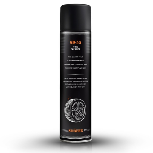 [SD55] Пінний очищувач для шин 650 мл., ... гр., в упаковці 12 шт.