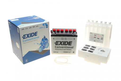 [12N24-3A] Акумулятор 24Ah-12v Exide (12N24-3A) (184х124х175) R, EN220