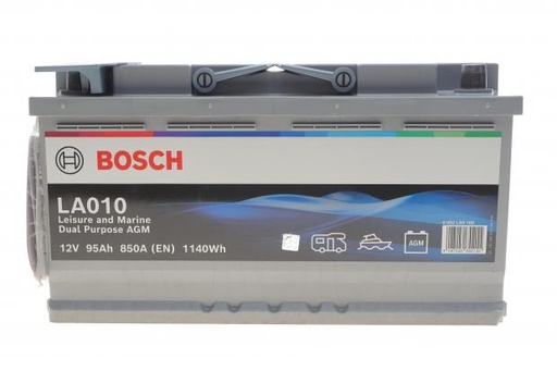 [0092LA0100] Акумулятор 95Ah-12v BOSCH AGM (LA010) (353x175x190),R,EN850 Dual Purpose
