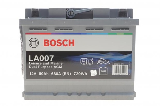 [0092LA0070] Аккумулятор Bosch 12В/60Ач/680А