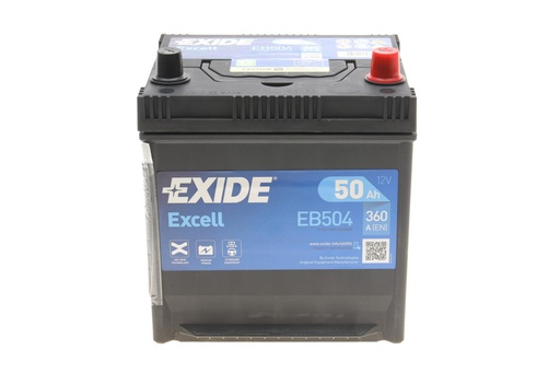 [EB504] Акумуляторна батарея 50Ah/360A (200x173x222/+R/B1) Excell (Азія)