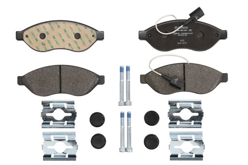 [0 986 494 591] Колодки тормозные (передние) Citroen Jumper/Fiat Ducato/Peugeot Boxer 06- (Brembo) (с датчиком)
