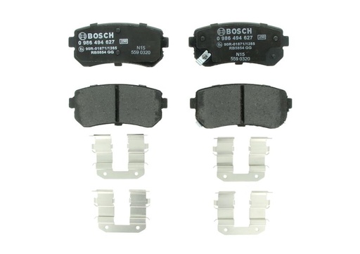 [0 986 494 627] Колодки гальмівні (задні) Hyundai Creta/ix20/Sonata/Kia Ceed/Optima/Picanto 10-