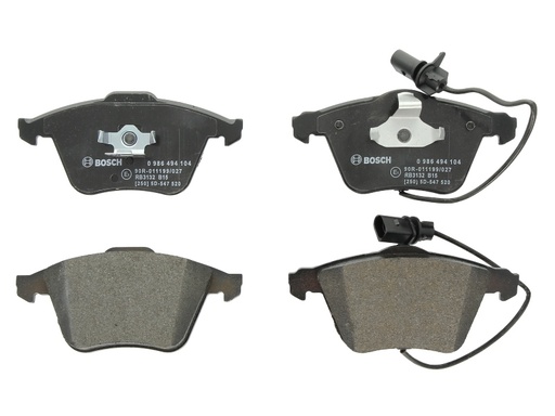 [0 986 494 104] Колодки гальмівні (передні) Audi A4/A6/A8 02-11 (Ate-Teves) (з датчиками)