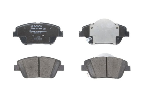 [0 986 494 755] Колодки гальмівні (передні) Hyundai Sonata VI 11-14//Kia Optima 10-