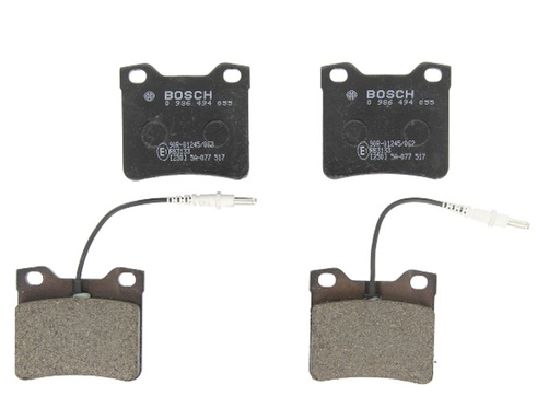 [0 986 494 055] Колодки гальмівні (задні) Peugeot 406 96-04/605 89-11 (+датчики)