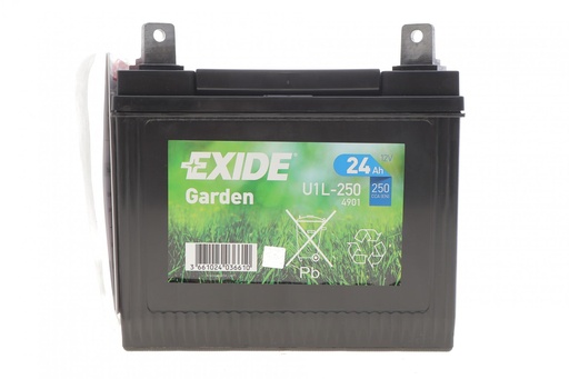 [U1L-250] Акумуляторна батарея 24Ah/250A (197x132x186/+L) (Garden)