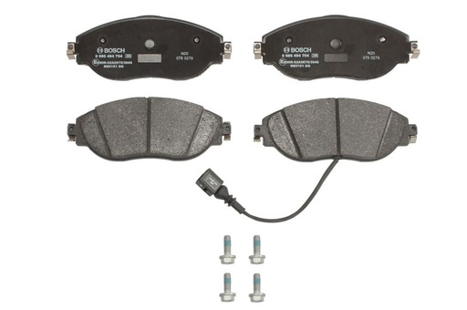 [0 986 494 704] Колодки гальмівні (передні) Audi Q3 18-/A3/Skoda Octavia/VW Passat B6-B8/Golf/Tiguan 12- (+датчик)
