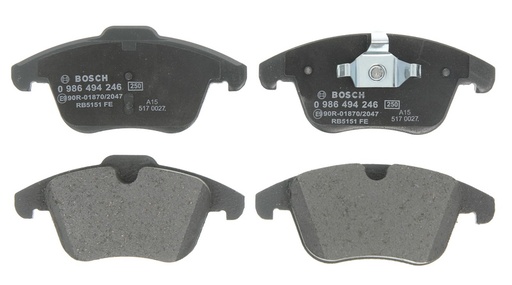 [0 986 494 246] Колодки гальмівні (передні) Land Rover Freelander/Ford Mondeo IV 1.8-2.5 07-