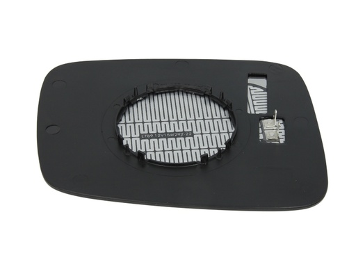 [6102-02-1232981P] Стекло зеркала правое сферическое с несущей пластиной (подогрев и электропривод)