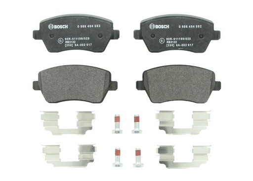 [0 986 494 592] Колодки гальмівні (передні) Renault Kangoo 08-/Megane IV 15-/Zoe 12-