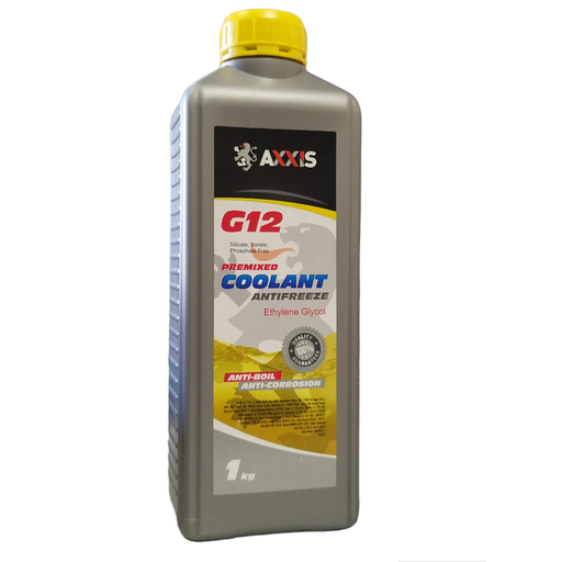 [AX-2007] Антифриз YELLOW G12 Сoolant <AXXIS> (жовтий) (Каністра 1кг)