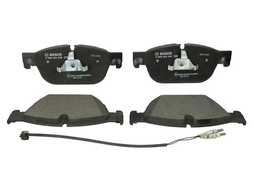 [0 986 494 526] Колодки тормозные (передние) Citroen C4/C5/C6/Peugeot 308/407/508 09-
