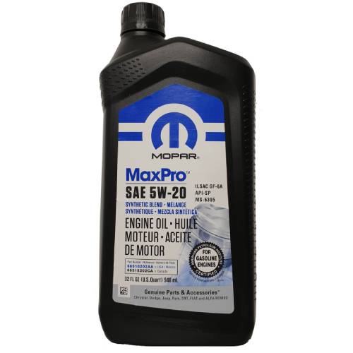 [68518202AA] Моторне масло Max Pro 5W-20 Synthetic Blend (946ml)