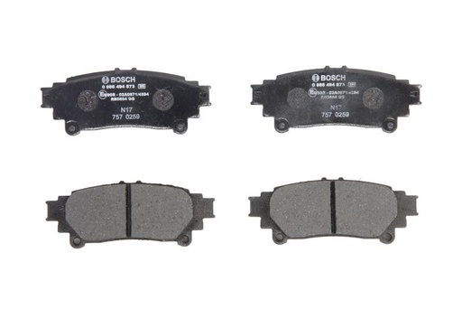 [0 986 494 873] Колодки гальмівні (задні) Toyota Prius 11-/Lexus GS 12-/RC 14-