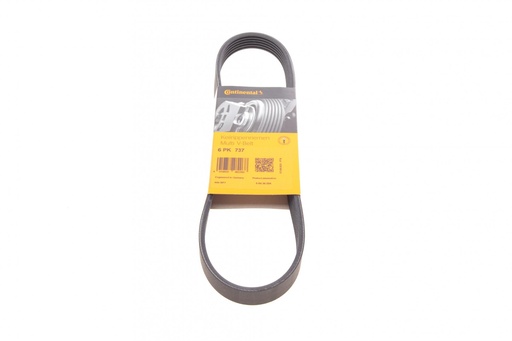 [6 PK 737] Ремінь генератора VW Caddy III 1.4/1.6 04-/Golf/Polo 1.2/1.4TSI 12-/Audi A3 1.2/1.4TFSI 13-