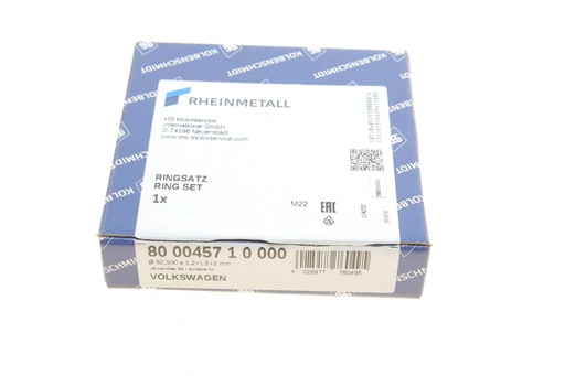 [800045710000] Кольца поршневые AUDI 82.5 (1.2/1.5/2) A6 2.8 V6 AMX/APR/AQD/ATX