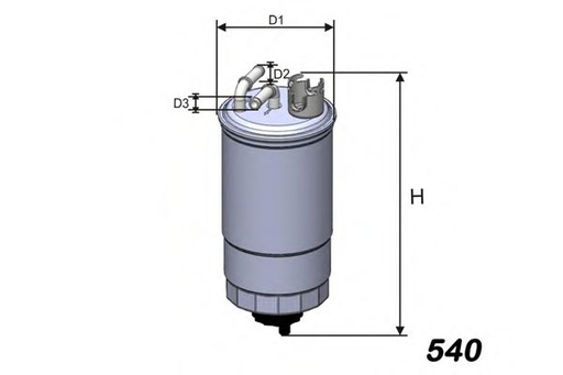 [M275] Фільтр паливний VW/Seat 1.9 SDI/TDI 98-05