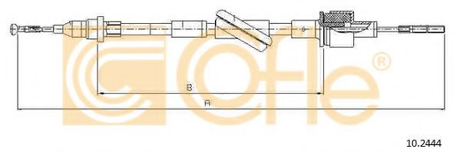 [10.2444] Трос зчеплення Ford Transit D 2/96-