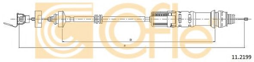 [11.2199] Трос зчеплення автомат PSA Berlingo/Partner 1.6Hdi 2007- 882/640