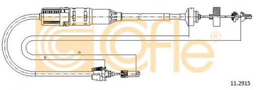 [11.2915] Трос зчеплення Renault Espace 96-02
