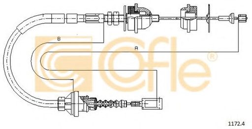 [1172.4] Трос зчеплення Fiat Ducato 94-