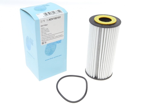 [ADV182181] Фільтр масляний VW Golf VI-VII, Passat B7, T6, Arteon, Jetta IV, Octavia III, Kodiaq, Super B III, Yeti, Q3, Q5, 1.8TSI-2.0TSI, 07- (Long life – біла композитна папір)
