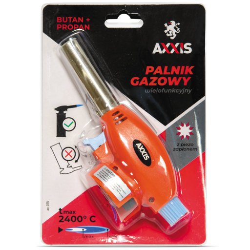[ax-015] Пальник газовий з п'єзопідпалом "комбінований"