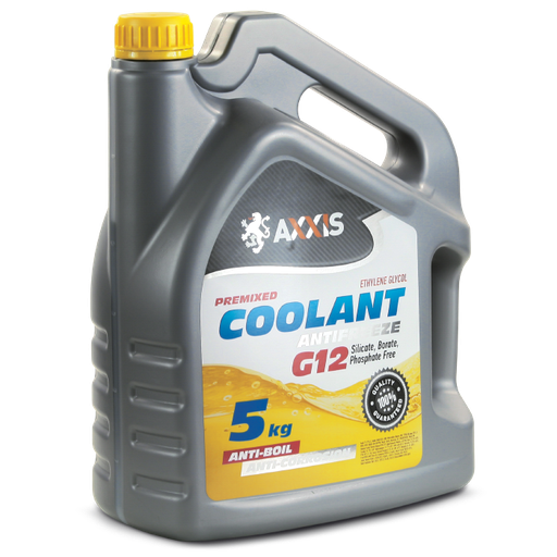 [AX-2008] Антифриз YELLOW G12 Сoolant <AXXIS> (жовтий) (Каністра 5кг)