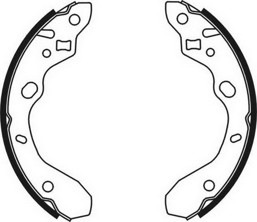 [C03042ABE] Барабанная тормозная колодка MAZDA 323 F VI, 323 S VI 1.3-2.0D 09.98-05.04