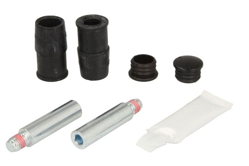 [D7-003C] Ремкомплект направляющих переднего суппорта (направляющие + пыльники) ATE