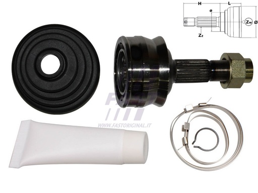 [FT25005K] ШРКШ зовн. FIAT CINQUECENTO, SEICENTO / 600 0.7/0.9/1.1 07.91-01.10