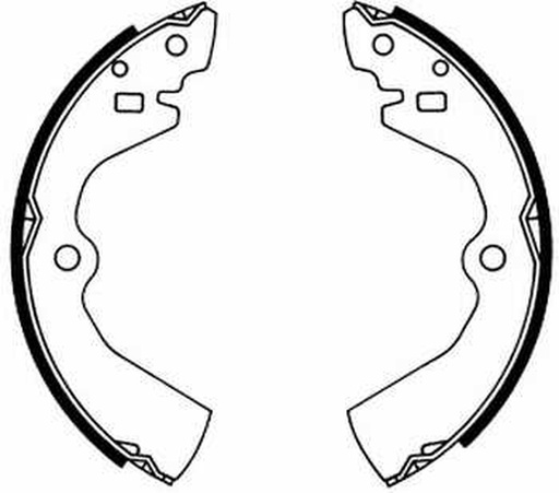 [C01034ABE] Гальмівна колодка FORD TAUNUS V  HYUNDAI GRACE, SONATA II, SONATA III  NISSAN ALMERA I, AVENIR, BLUEBIRD, CUBE, LAUREL, PRAIRIE, PRAIRIE LIBERTY, PRAIRIE PRO, PRIMERA 1.3-2.8D 07.79-11.08