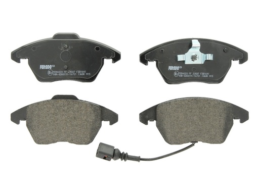 [FDB1641] Комплект гальмівних колодок передн (без комплектуючих; із замком), AUDI A1, A3, TT; SEAT ALTEA, ALTEA XL, IBIZA IV, IBIZA IV SC, IBIZA IV ST, LEON, TOLEDO III, TOLEDO IV 1.0-3.2 02.03-