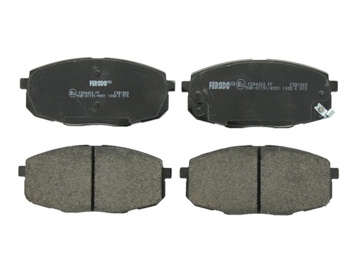 [FDB1869] Передние тормозные колодки СARENS II 02-, CEE'D 06-, I30 07- CERATO 09-