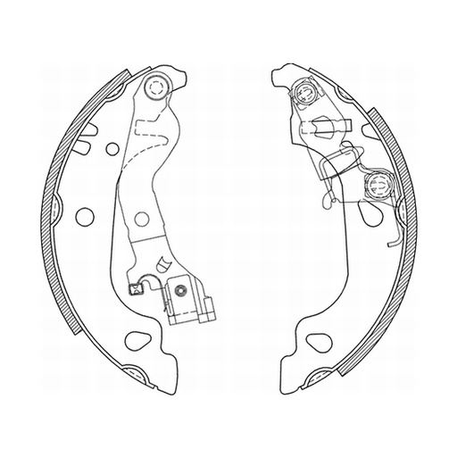 [C0F018ABE] Гальмівна колодка FIAT PUNTO, PUNTO/HATCHBACK  ZASTAVA 10 1.2/1.2CNG/1.4 10.93-
